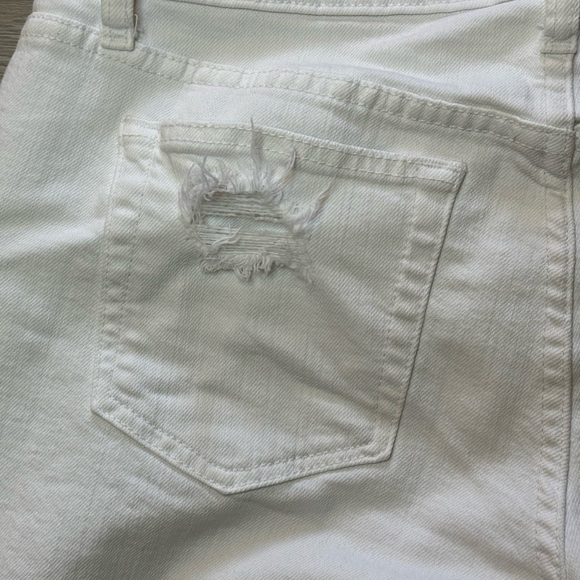 Joes Jeans Sz 29 Jeans White Noelle Slouch High Water Mid Rise Ankle Distressed - Picture 12 of 12